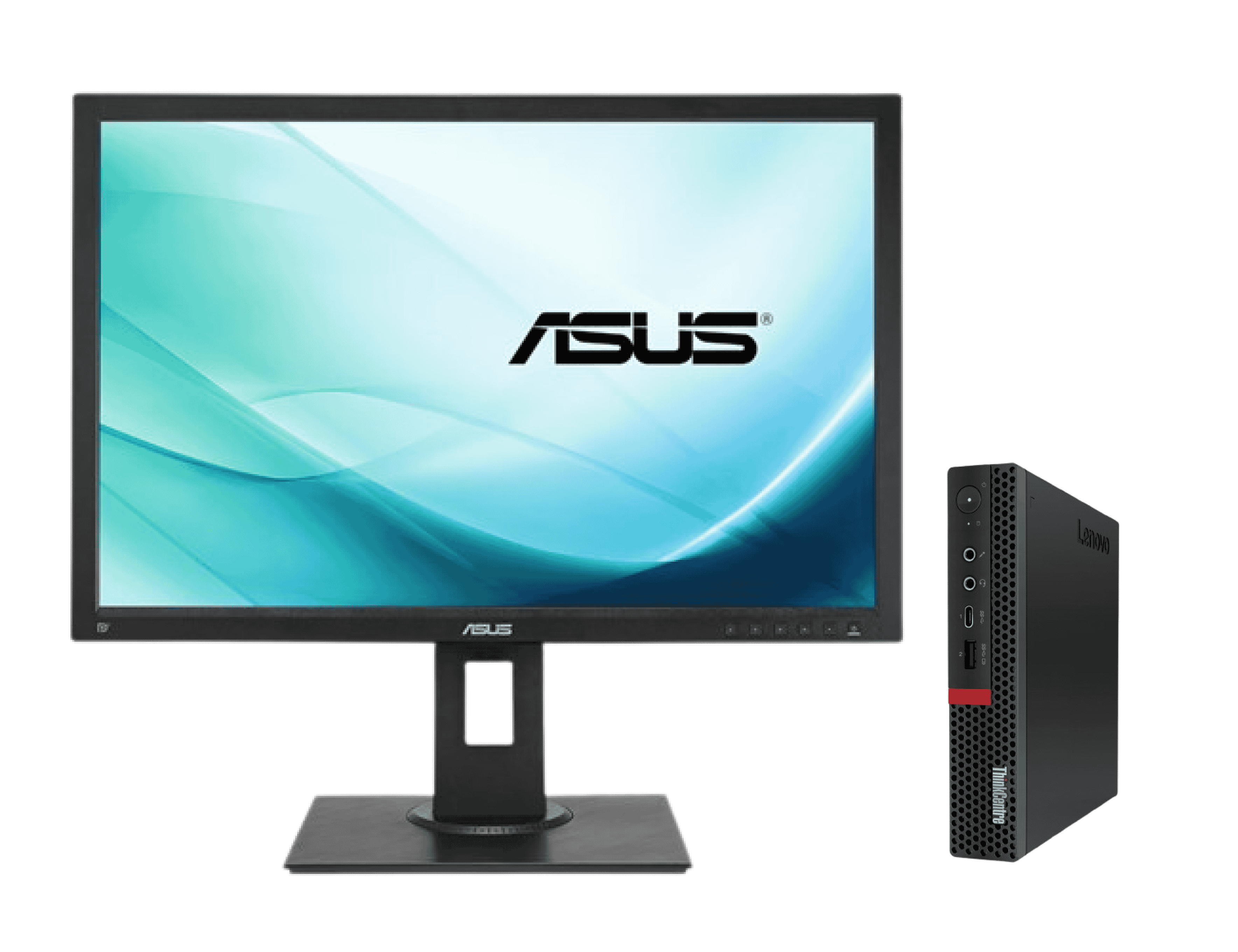 Pack Tour LENOVO M720q + écran ASUS BE24AQLB