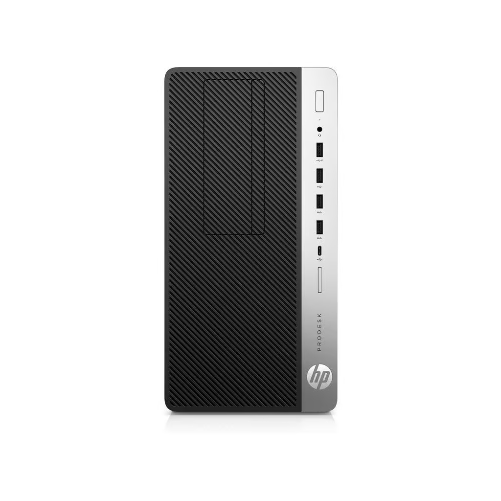 Pack HP Prodesk 600 G4 MT + Dell P2317H + clavier/souris reconditionné + câble DisplayPort & Ethernet - Micro Tour - Intel Core i3 8100 @ 3,6 GHz - 8 GB DDR4 - 250 GB SSD - Sans lecteur - Windows 11 Professionnel