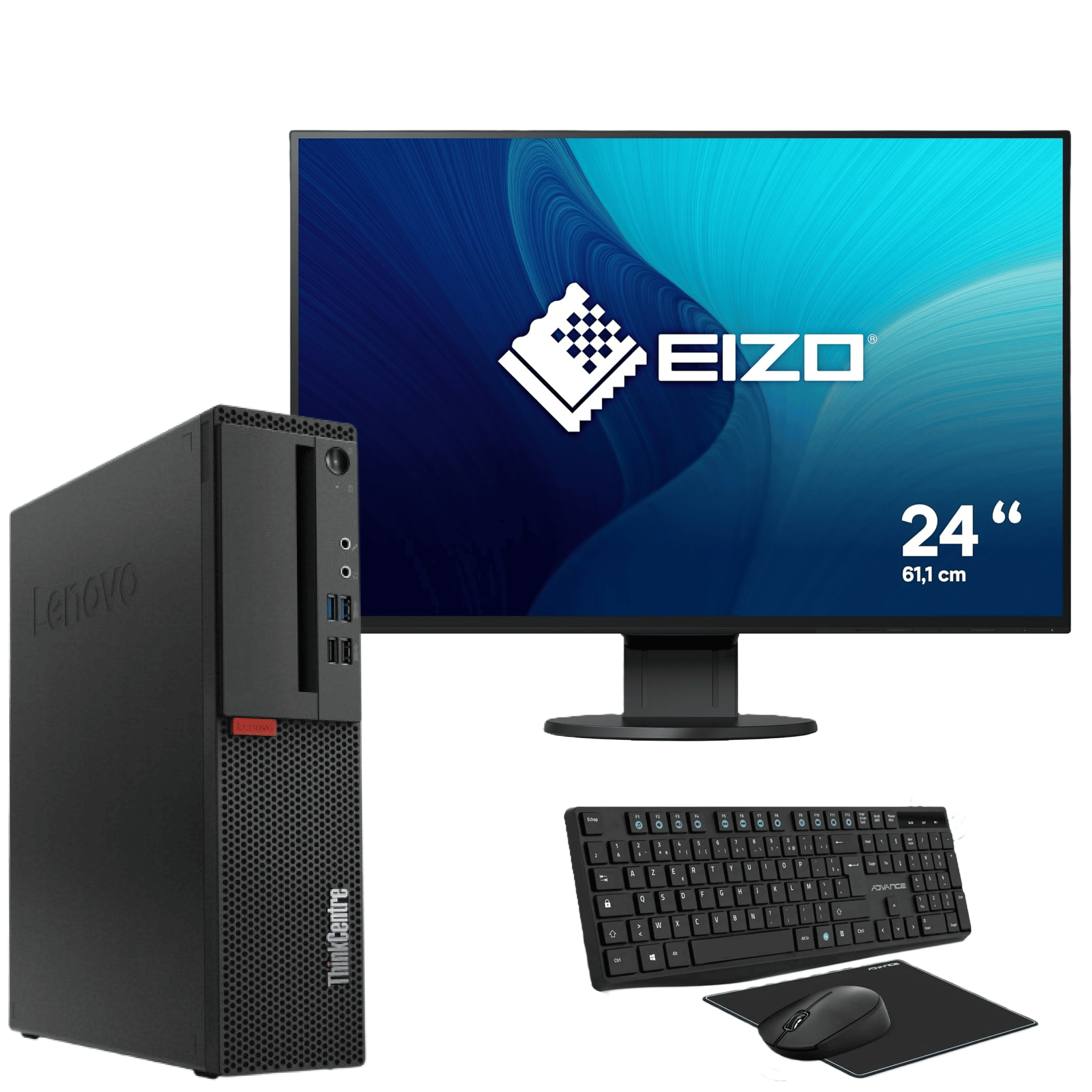 Pack Thinkcentre M920s + Ecran  Eizo 24" + Pack Clavier/Souris/Tapis