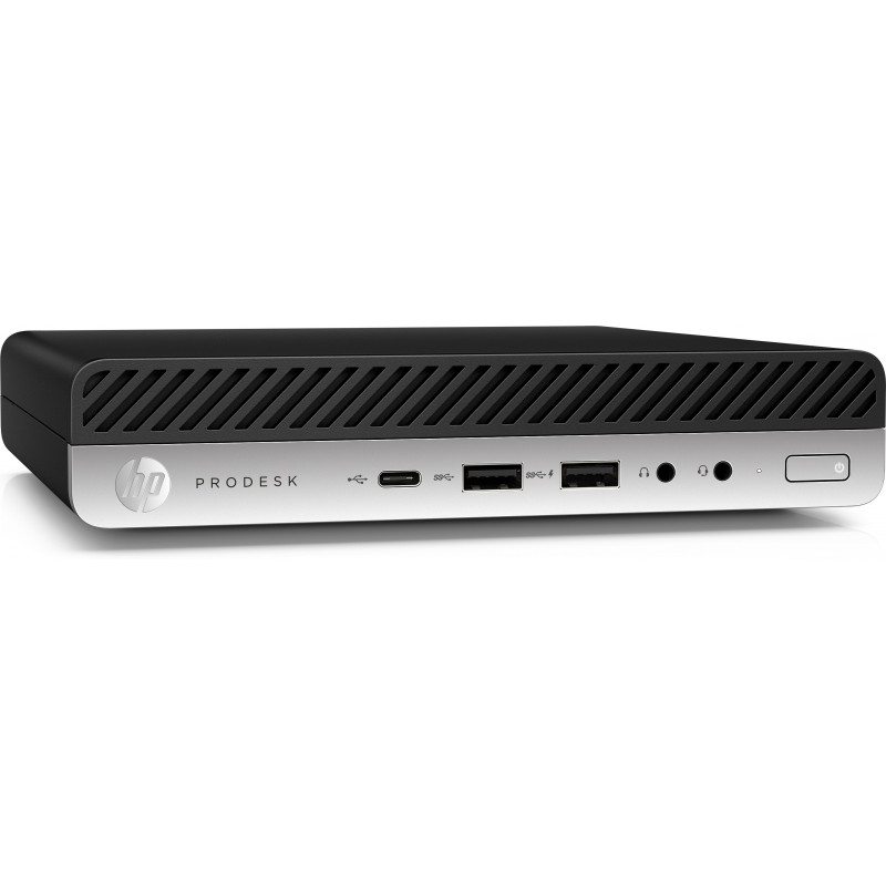 HP ProDesk 600 G5 - Mini-PC - Intel Core i5 9600T @ 2,3 GHz - 8 GB DDR4 - 250 GB SSD - Sans lecteur - Windows 11 Professionnel